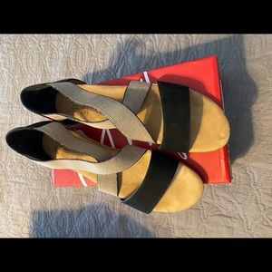 Impo Black/oatmeal Roley Sandal